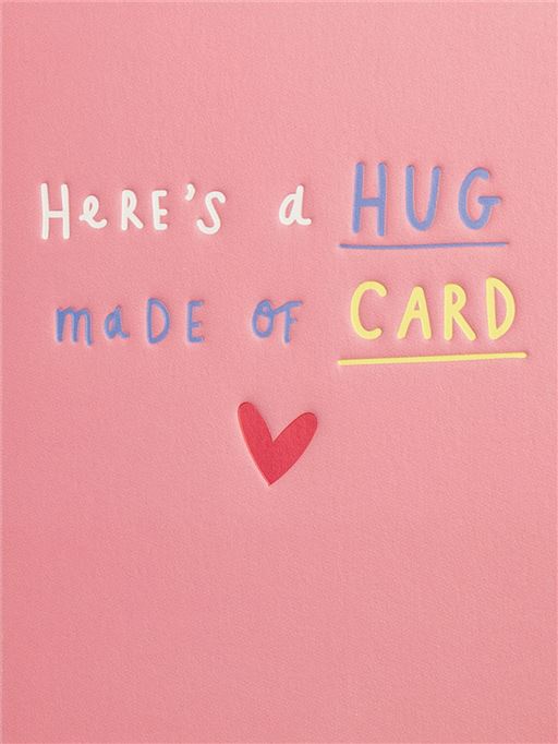 HUG MADE OF CARD
