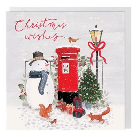 SNOWMAN WITH POSTBOX