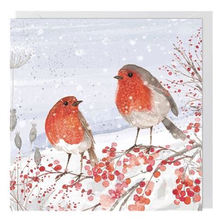 TWO ROBINS ON A BRANCH