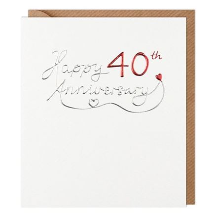 40TH WEDDING ANNIVERSARY