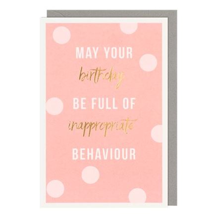 INAPPROPRIATE BEHAVIOUR