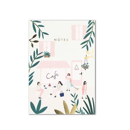 CAFE A5 NOTEBOOK 48 LEAVES